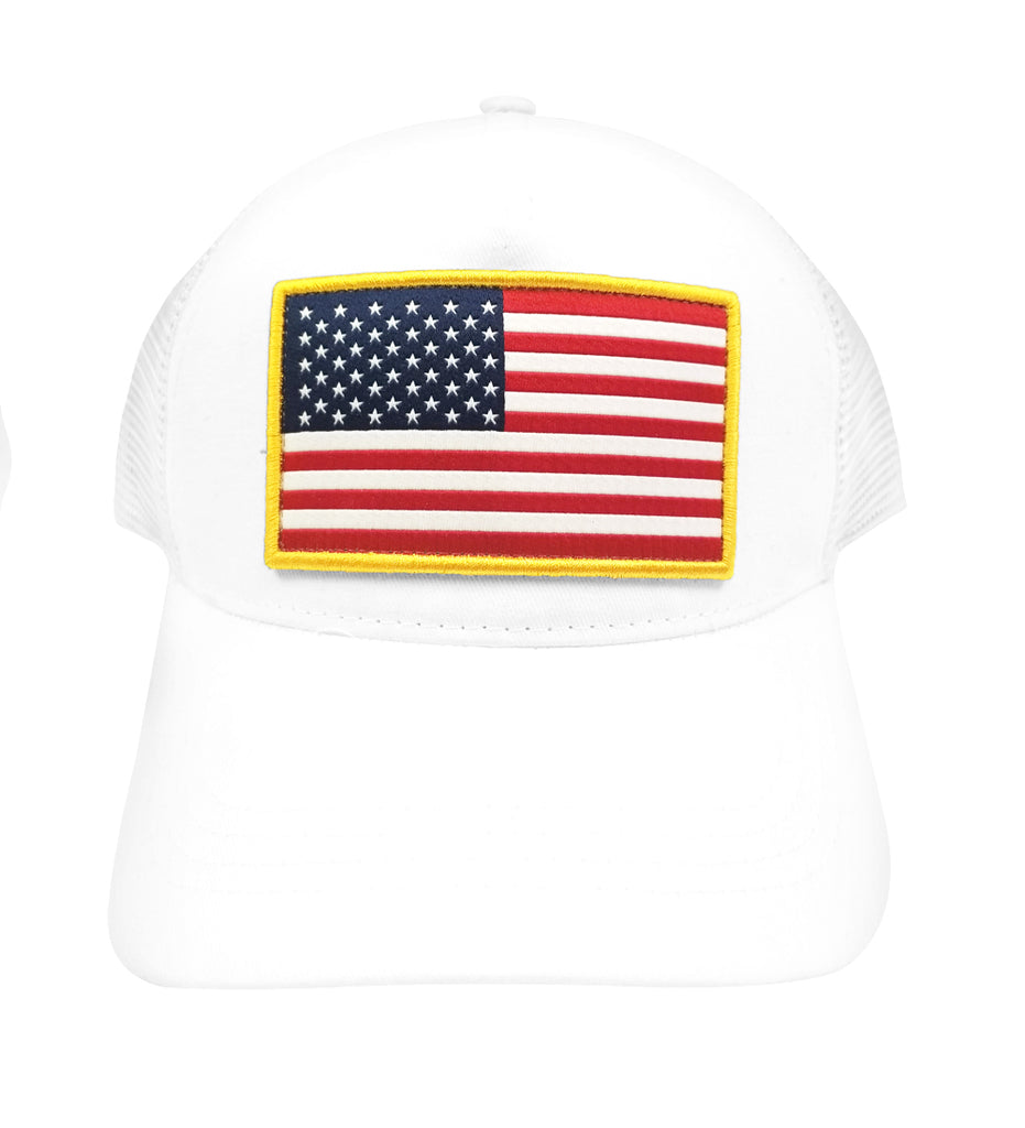 ZICANCN Letter J America Usa Flag Baseball Caps, Trucker Hats for